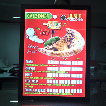 單面鋁框吸盤超薄燈箱-1530